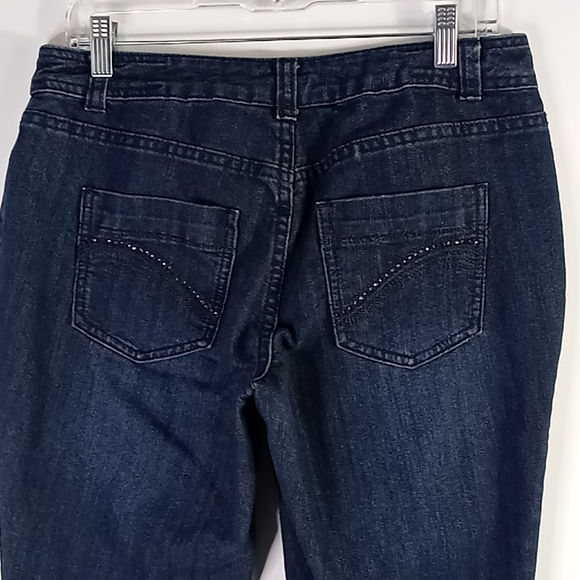 Christopher & Banks Petite Curvy Straight Leg Blue Jeans Size 6P - Picture 8 of 16